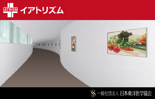 イアトリズムｅｔｃ．『イアトリズム ギャラリー』のメイン展示場へとつながる明るく美しい館内の曲線廊下