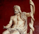イアトリズム事典 知っておきたい『基礎医学用語』のトップページに用いられる医神アスクレピオスの座像
