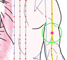 特定の臓腑と内属し表裏関係をも有する十二経脈の一つ手の『少陽三焦経』に属する経穴「消濼」のある風景